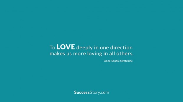 To love deeply in one direction  1 