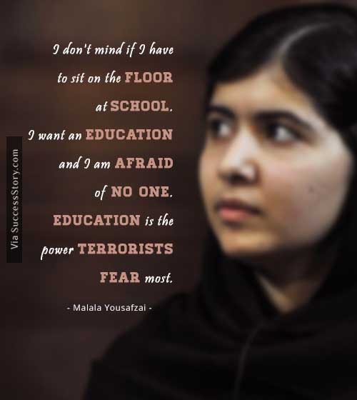 √ I Am Malala Education Quotes