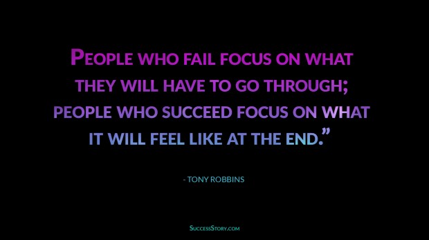 tony robbins success vs failure
