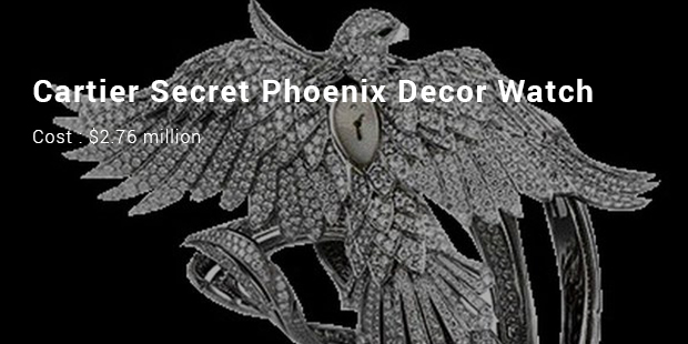 cartier secret phoenix watch