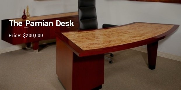 most expensive wood desk